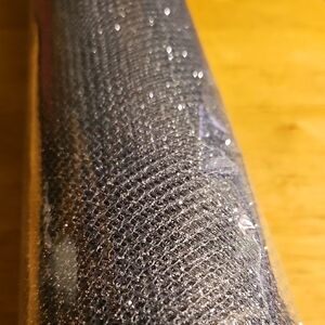 Sparkling Silver Mesh Fabric 20" Long Large Roll
